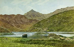 Llyn Prints: Mount Snowdon and Llyn Llydaw, Snowdonia, North Wales