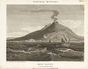 Lava Prints: Mount Vesuvius as seen from the Bay of Naples, Italy, 1797