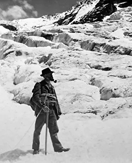 Climber Prints: A Mountain Guide, Grindelwald, Switzerland, Victorian period