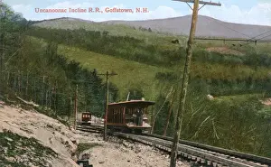 Steep Prints: Mountain railway track, Goffstown, New Hampshire, USA
