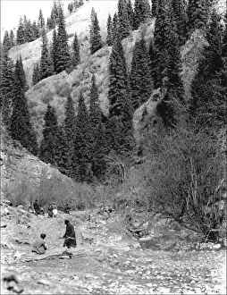 Mountain scene in Kashgar, western China