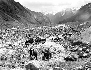 Rocky Collection: Mountain travellers in Kashgar, western China