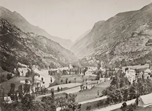 Religious Residence Prints: Mountain view in the foothils of the Pyrenees, France