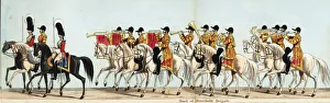 Mounted band of the Household Brigade in Queen Victoria s