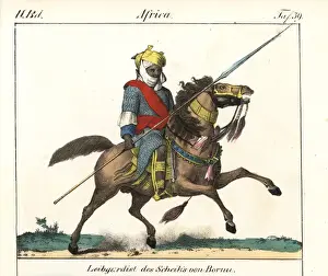 Friedrichwilhelmgoedsche Prints: Mounted bodyguard to the Sheik of Bornu