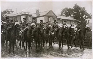 Images Dated 24th April 2012: Mounted guards destined for the Front - WWI