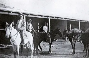 Tracker Prints: Mounted police constable and aborigine trackers on patrol