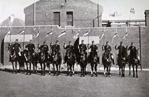 Pennants Collection: Mounted police, HQ Barracks, Perth, West Australia