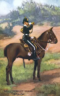 Mounted Trumpeter of the Army Service Corps