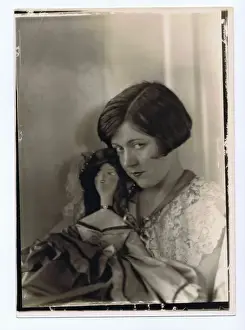 Movie star Marie Provost with her boudoir doll, USA, 1920s