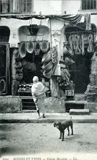 Broom Prints: A Mozabite Grocer shop, Algeria