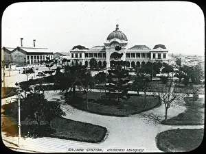 Marques Prints: Mozambique - The Railway Station, Lourenco Marques - Maputo
