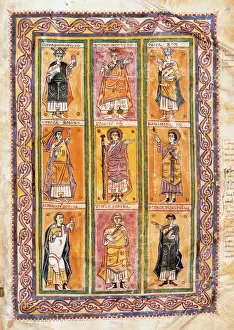 Garcia Prints: Mozarabic art. 10th century. Codex Vigilanus or Albeldensis