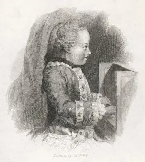 Amadeus Prints: MOZART / AGED 7 / 1756-1791