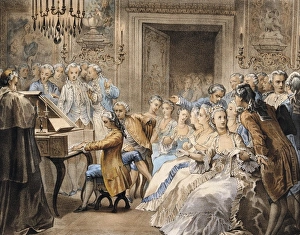 Lithographies Collection: Mozart, Wolfgang Amadeus