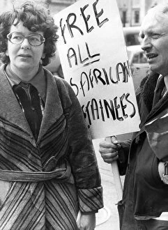 Placard Collection: MPs anti-apartheid demo