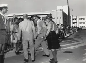 Head Quarters Prints: Mr A. R. Girgrah arriving at Scout HQ