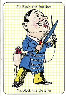 Sharp Prints: Mr Block the Butcher