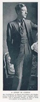 Mr. Cecil Beaton (1904-1980) - an elegant first-nighter, who designs pretty frocks for his friends, takes exquisite photographs, and is generally artistic