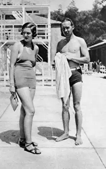 Monte Prints: Mr Dale Bourne & Mrs Beryl Mills at Monte Carlo Beach