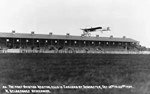 Bleriot Prints: Mr Delagranges Bleriot XI Monoplane Descending at the ?