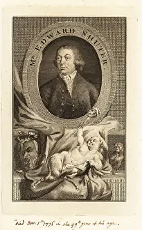Drapery Prints: Mr. Edward Shuter, 18th century English stage actor