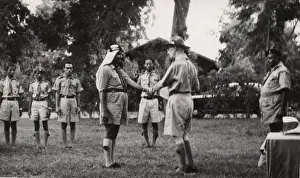 Sheikh Prints: Mr F. Morgan with Aden Scouts