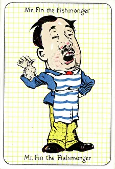 Fishmonger Prints: Mr Fin the Fishmonger