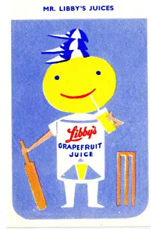 Wickets Prints: Mr Libbys Juices, Grapefruit Juice