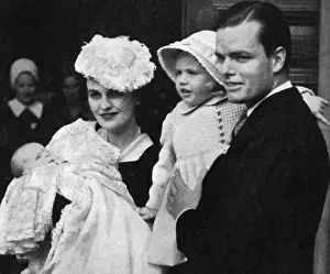 Baptism Prints: Mr & Mrs Charles Sweeny at sons christening