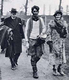 Pupil Gallery: Mr and Mrs Gillingham with son Anthony at St Andrews day - Eton College. Date: 1935