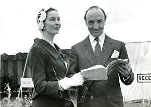 1956 Gallery: Mr and Mrs J.D. Profumo (Miss Valerie Hobson) at the 195?