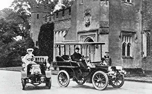 Perkins Prints: Mr and Mrs Perkins with De Dion and Gladiator veteran cars