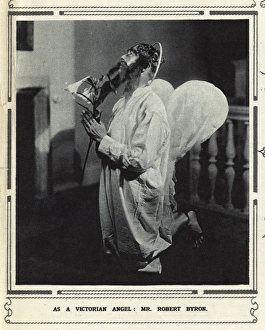 Images Dated 17th May 2017: Mr Robert Byron as a Victorian angel