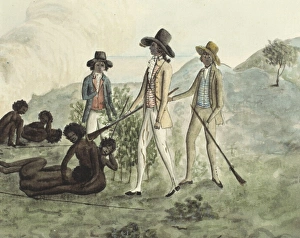Mr White, Harris and Laing with a party of Soldiers visiting Mr White, Harris and Laing with a party of Soldiers visiting