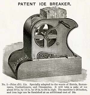 Breaker Gallery: Mrs A. B Marshalls patent ice breaker 1890s