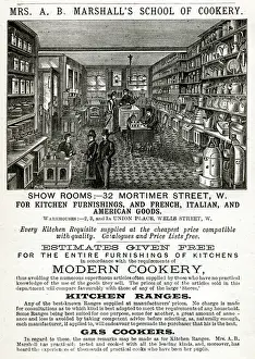 Assistants Prints: Mrs. A. B Marshalls showroom for kichen furnishings 1887