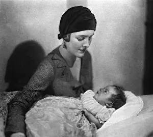 Eldest Prints: Mrs Bryan Guinness with baby Jonathan