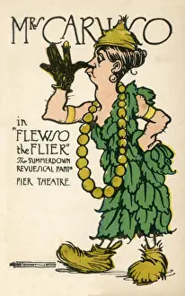 Eastbourne Prints: Mrs Caruso, in Flewso the Flier, a pantomime