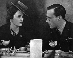 Lunch Gallery: Mrs Charles Sweeny with Prince Bernhard of Netherlands
