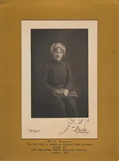 Mrs Cheridah de Beauvoir Stocks in 1912