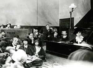 Dora Prints: Mrs Dora Montefiore, suffragist, in court