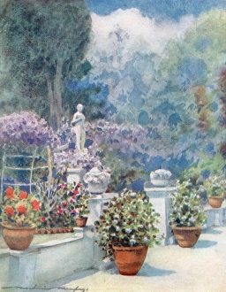 Menpes Gallery: Mrs. Edens Garden in Venice - Venice, Italy