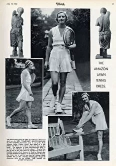 Images Dated 26th September 2018: Mrs Fearnley-Whittingstall in tennis shorts