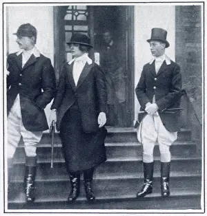 Attire Prints: Mrs George Drummond and HRH The Duke of York at Pitsford Hall Date: 1926