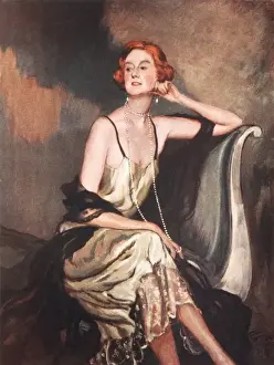 Heathcote Prints: Mrs Heathcote by Jean Gabriel Domergue
