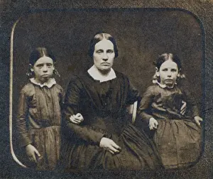 Mrs. John Brown & two of her children, from daguerreotype