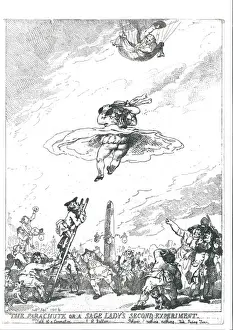 Skirts Prints: Mrs. Letitia Sage, first Englishwoman to ascend in a balloon