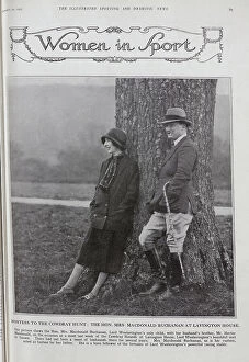Aristocratic Collection: Mrs MacDonald Buchanan with Mr Hector MacDonald
