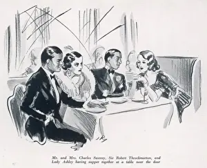 Supper Prints: Mrs and Mrs Charles Sweeny at The Embassy Club